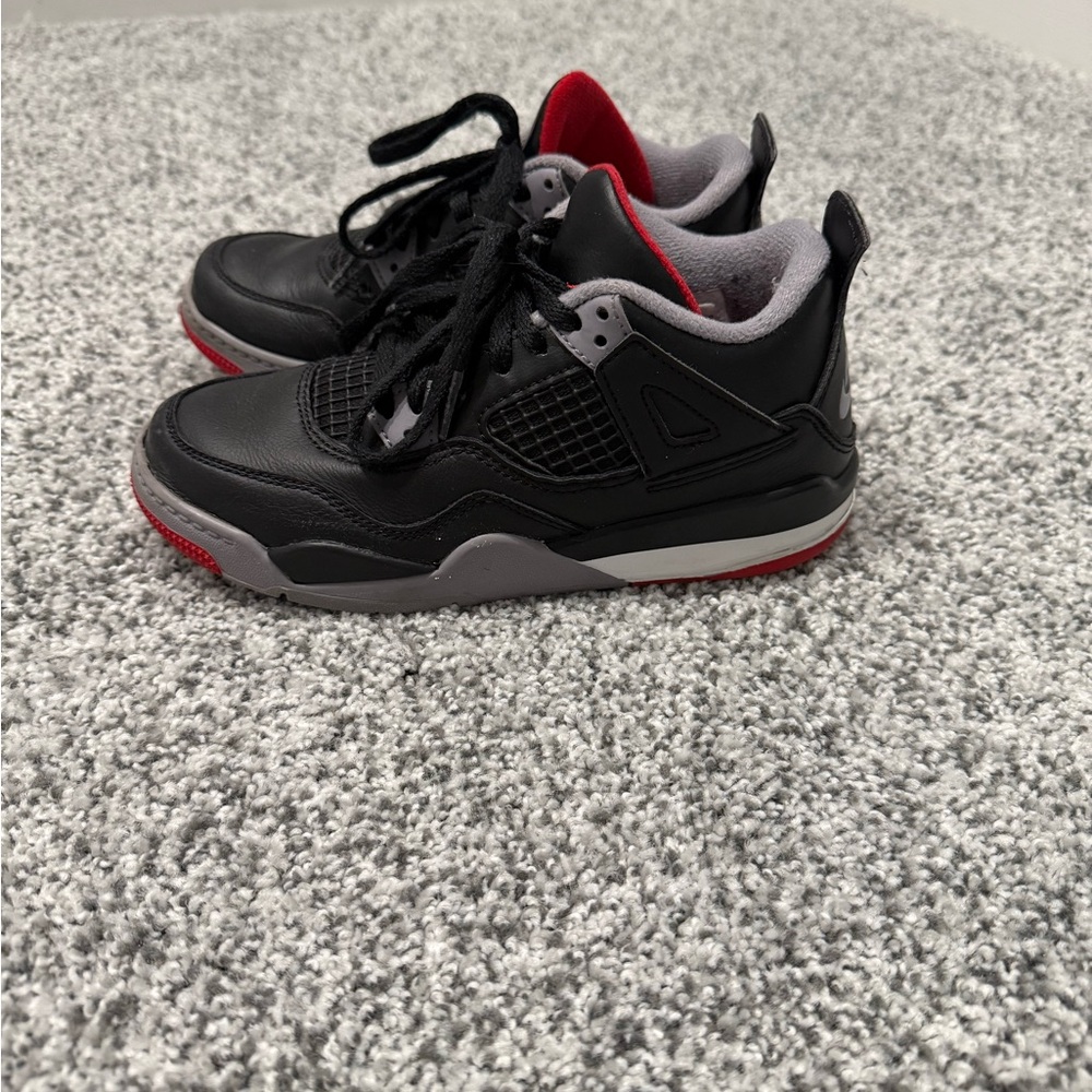 Black/Red/Gray Jordans size 1